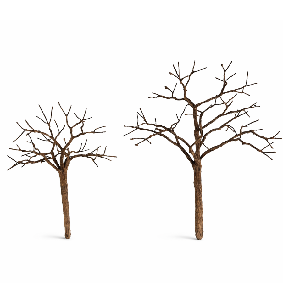 Simulation Iron Wire Tree Trunk/Hand-torn Shrub for Diy Model Making/Micro Landscape/Military Wargaming Scenery/Dioramas Supply