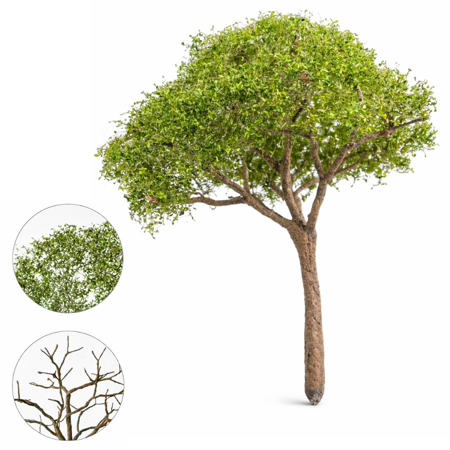 Simulation Iron Wire Tree Trunk/Hand-torn Shrub for Diy Model Making/Micro Landscape/Military Wargaming Scenery/Dioramas Supply