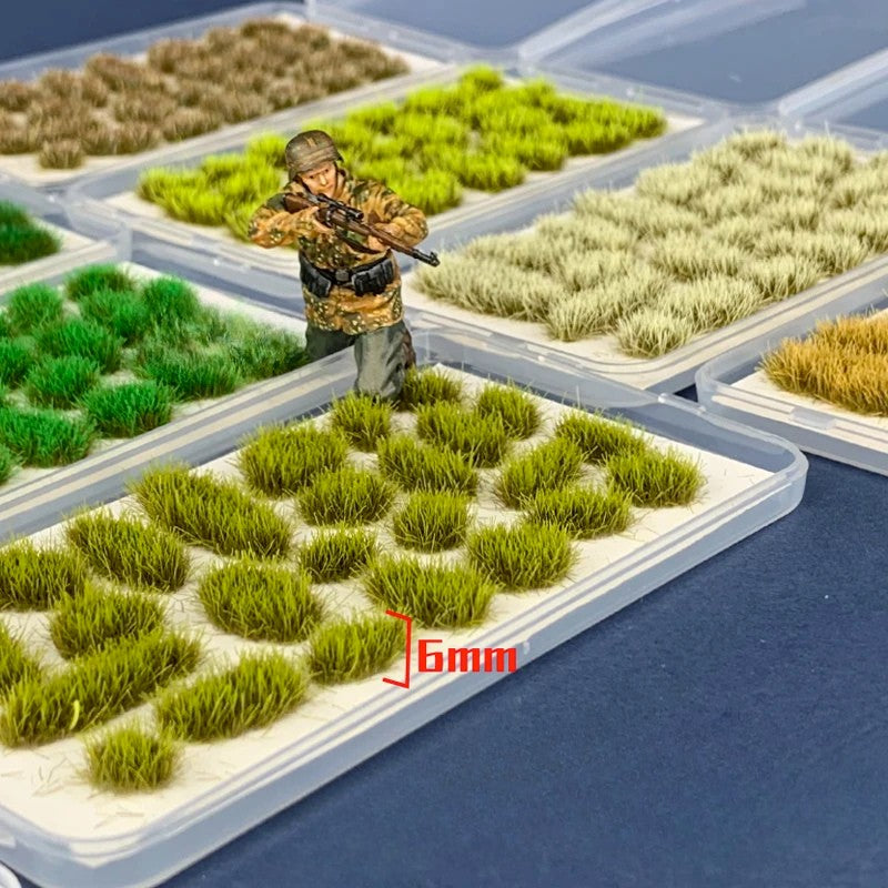 Miniature Grass Tufts Model Military Scene Materials Railway Train Layout Architecture Building Landscape or Diy Model Making
