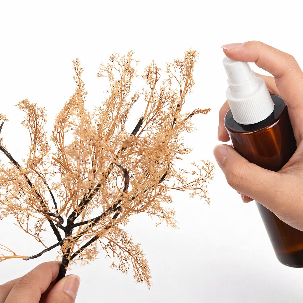 Seafoam Miniature Tree Branches in Multiple Colors – Realistic DIY Trees for HO OO N Scale Diorama Scenery