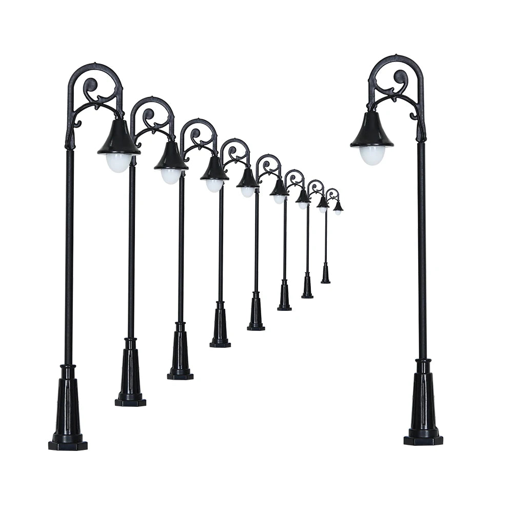 5pcs 12V Miniature Led Garden Lamp Model Light Lanterns Lighting Railway Train Scenery DIY Modeling Landscape for Diorama