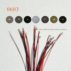 10pcs Wired SMD 0603 3V/12V Led Lamp Models Pre-soldered Micro Litz For Train Railway Landscape Lighting