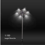 2Pcs 3V Miniature Luminous Tower Street Lamp 1:75-1:150 Model Light for Railway Train/garden/playground/stadium Overhead Lights