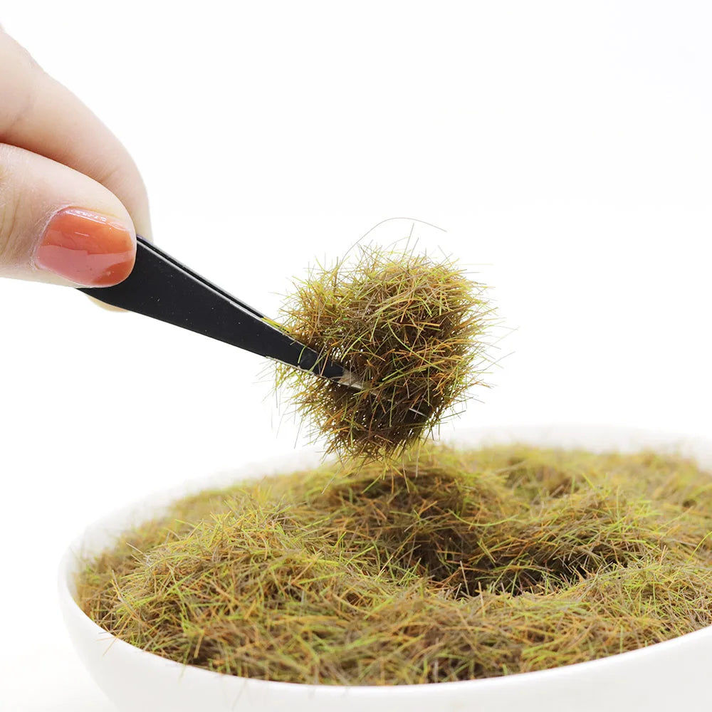 8MM Static Grass Flock Powder Foliage For Railway Artificial Mini Terrain Lawn  Wargame Landscape Scenery Diorama Accessories