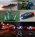 100PCS Wired Led SMD 0402 0603 0805 1206 3V Lamp Models Train Pre-Soldered Micro Litz For Toys DIY Lighting