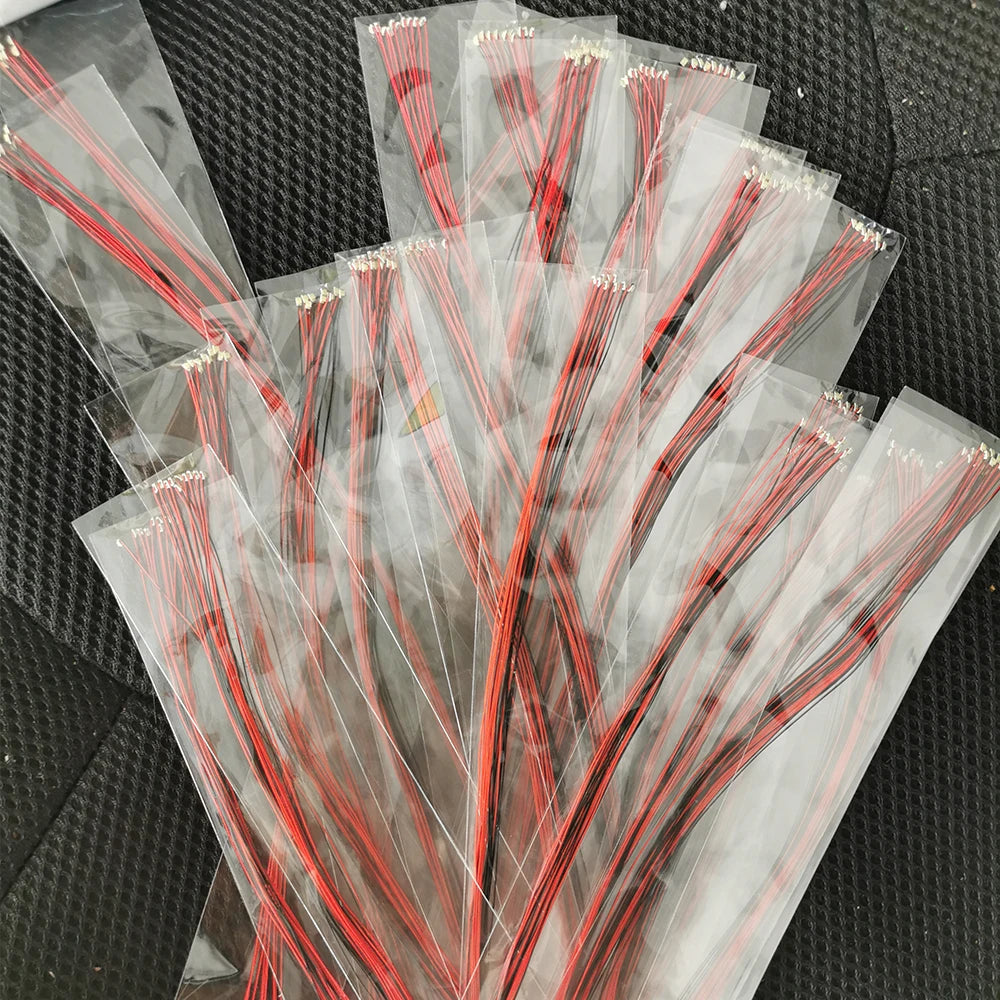 100PCS Wired Led SMD 0402 0603 0805 1206 3V Lamp Models Train Pre-Soldered Micro Litz For Toys DIY Lighting