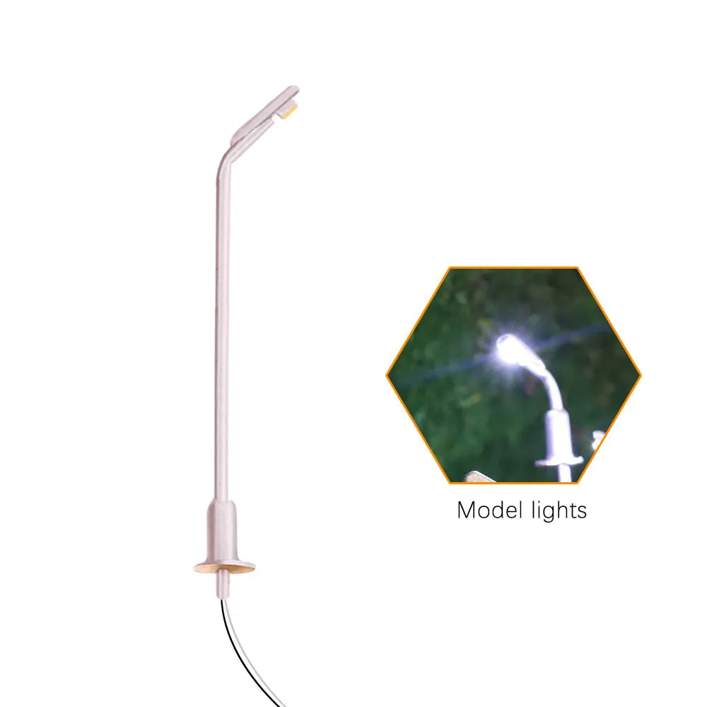1/500 3CM Scale Model 3V Led Copper Light Lamp Street Lighting For Architecture Building Modeling Railway Landscape Layout