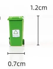 HO N Scale Model Street Trash Can Micro Landscape DIY Material Accessoritrash Garbage  Rubbish Bin