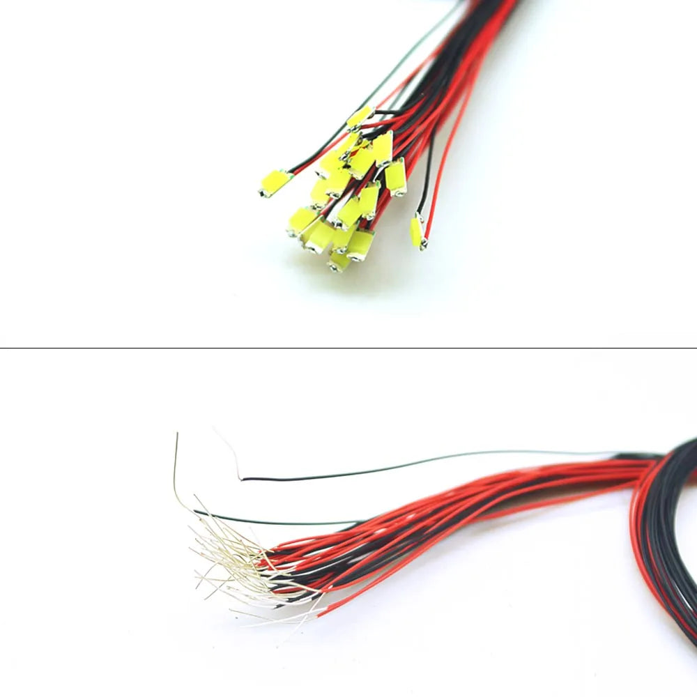Wired Led SMD 0805 3V Lamp Models Train Pre-Soldered Micro Litz For  Railway Landscape Lighting