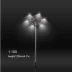 2Pcs 3V Miniature Luminous Tower Street Lamp 1:75-1:150 Model Light for Railway Train/garden/playground/stadium Overhead Lights