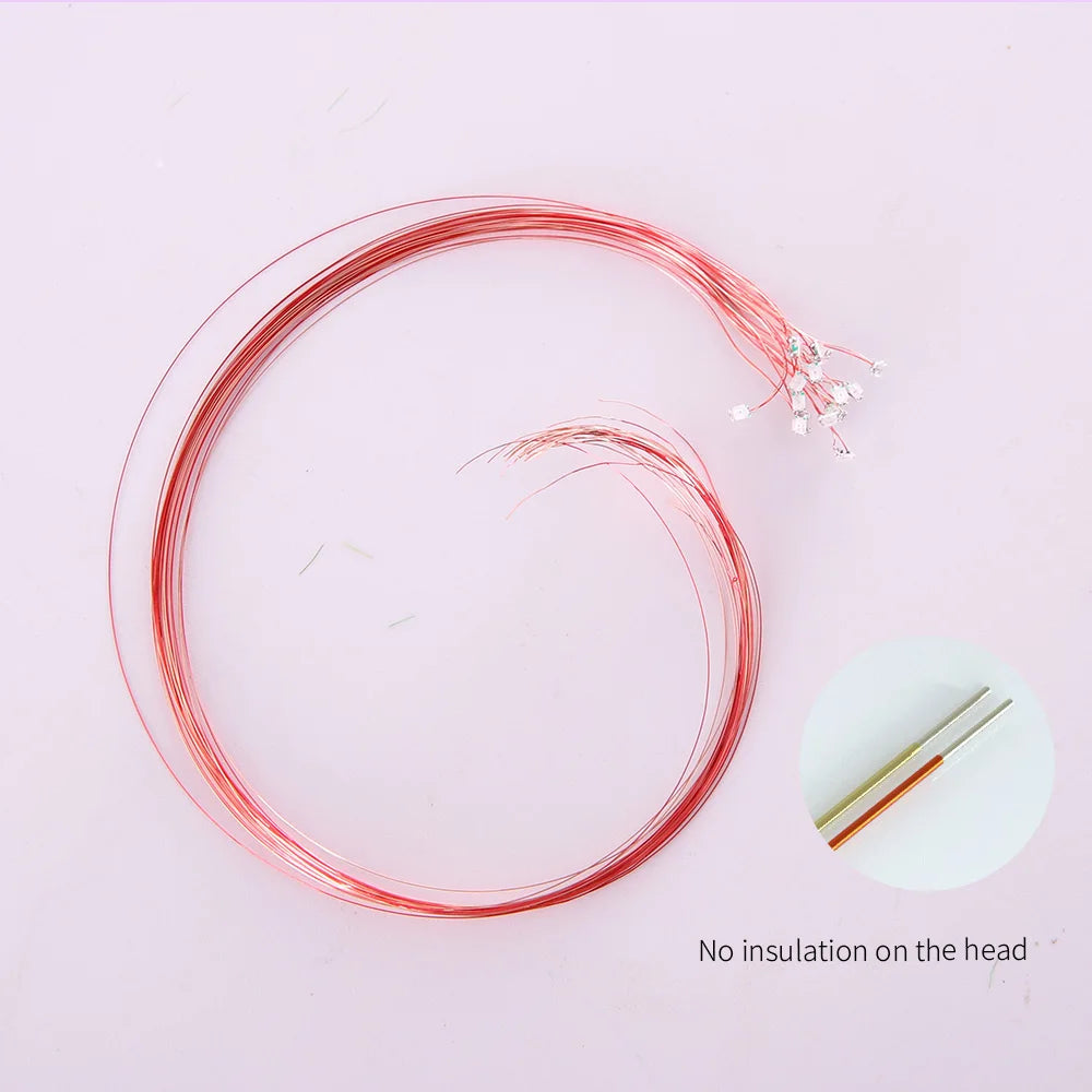 10pcs Ultra Bright 3V Pre Wired Led Diodes Chip Strip Light For diy Modeling Model Train Pre-soldered Micro Litz