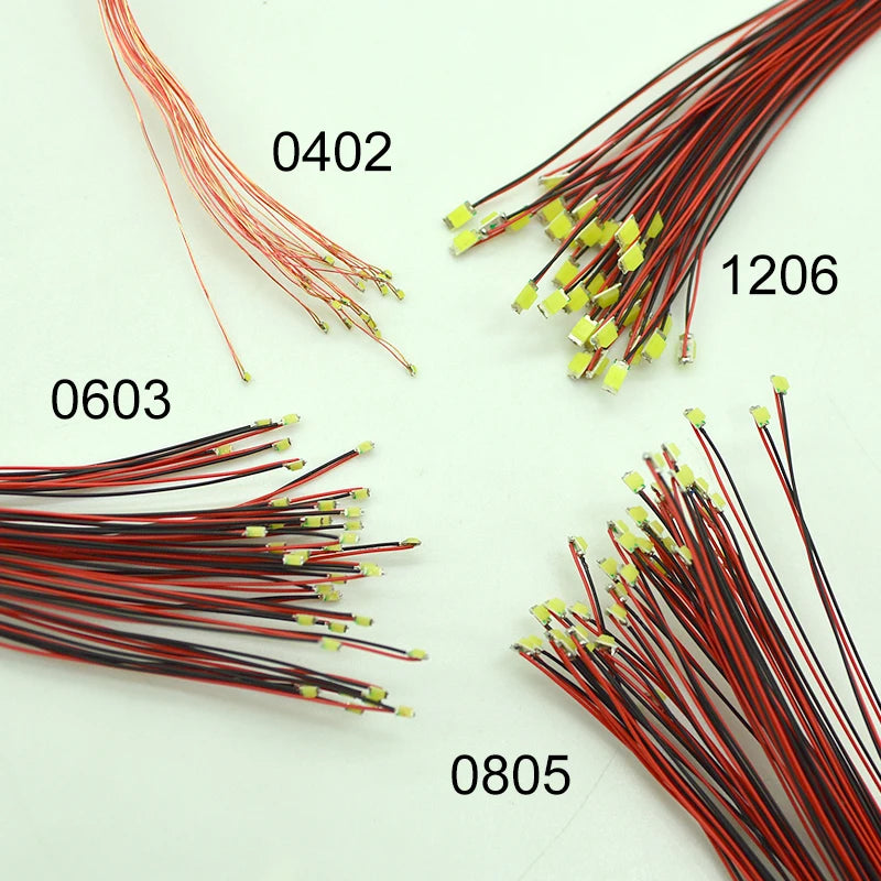 Wired Led SMD 0805 3V Lamp Models Train Pre-Soldered Micro Litz For  Railway Landscape Lighting
