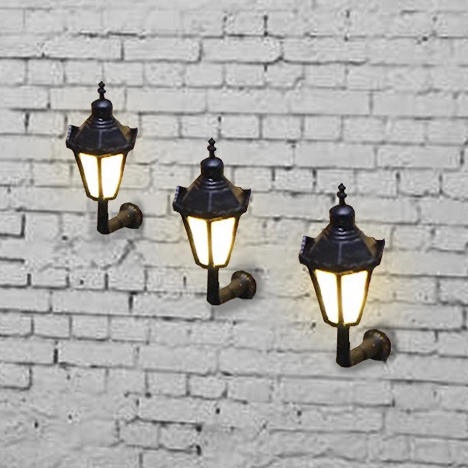 5pcs/lot 3V Led Miniature Wall Lamps Model Light ABS Toys HO OO N Scale Scale For Architecture Building Layout for Diorama