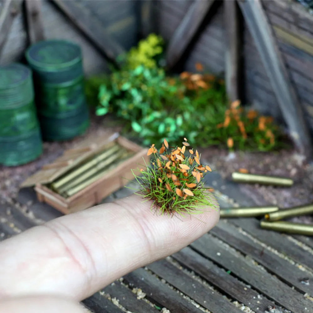 Scene Ground Weeds Vegetation Military For Railway Artificial Mini Terrain Lawn Wargame Landscape Scenery Diorama Accessories