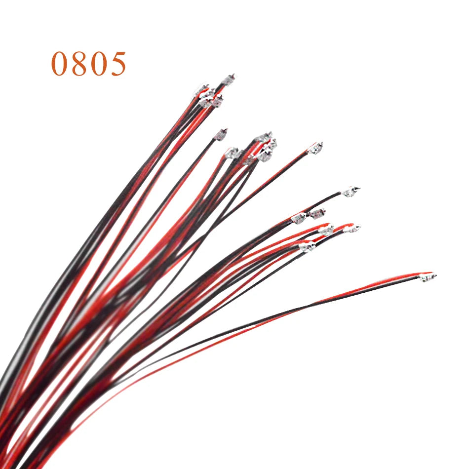 Wired Led SMD 0805 3V Lamp Models Train Pre-Soldered Micro Litz For  Railway Landscape Lighting