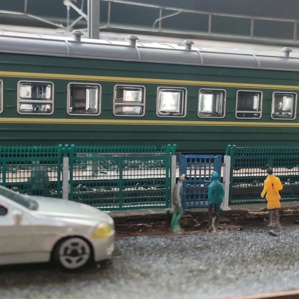 1:87 HO Scale Railroad Barbed Wire Anti-crossing Fence Guardrail Fence Wall Train Model Sand Table Finished Parts