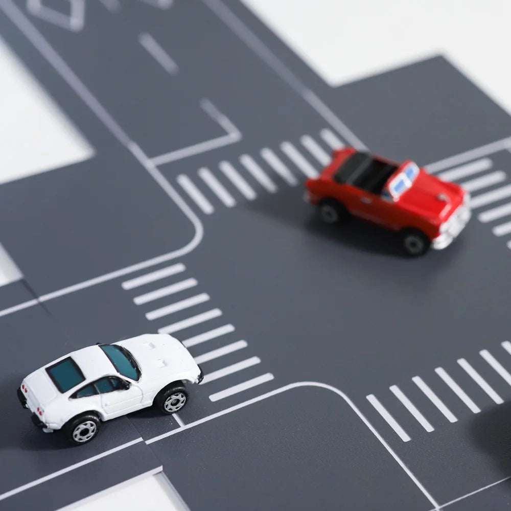 N Scale 1:144 Road Highway Road Scene Rigid Plastic Sand Table Model Building Layout