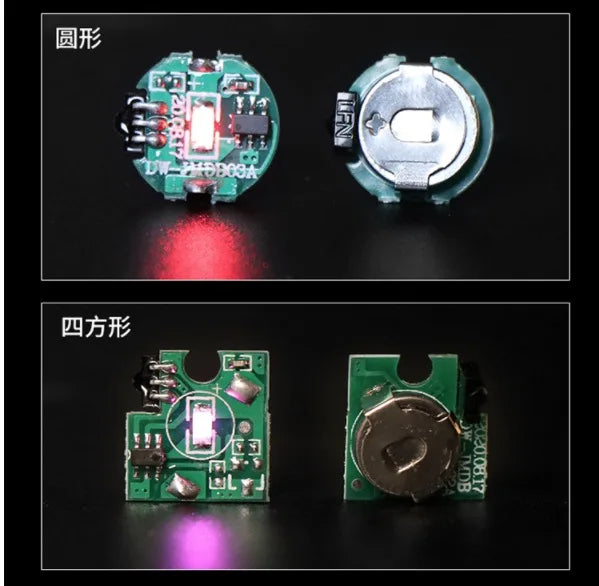 3pcs LED Magnetron Switch Lighting Chip Animation Hand To Do Plus Light Model Toys Wireless LAMP