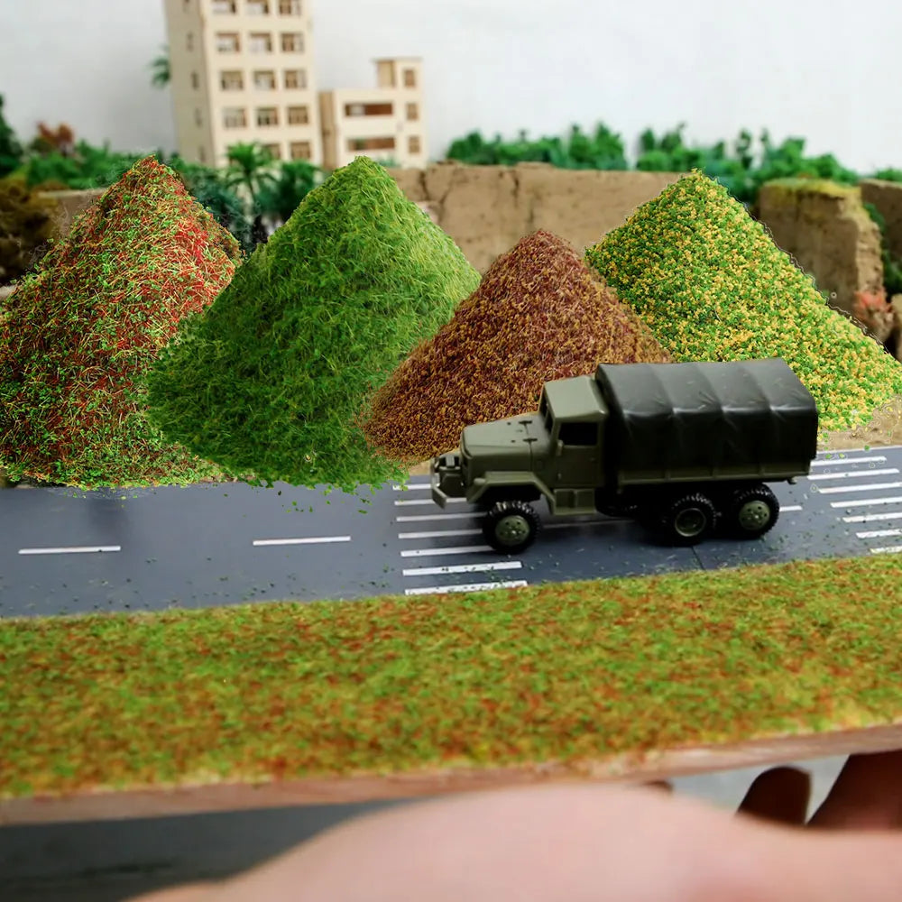 10G Static Grass Model Terrain Simulation Ground Powder Foliage for Railway Train Wargame Landscape Scenery Diorama Accessories