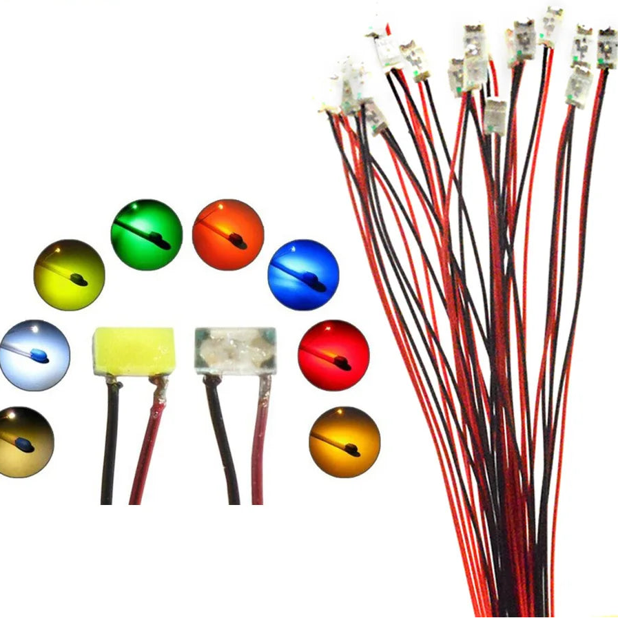 Wired Led SMD 1206 3V Led Lamp Models Train Pre-soldered Micro Litz For Train Railway Landscape Lighting