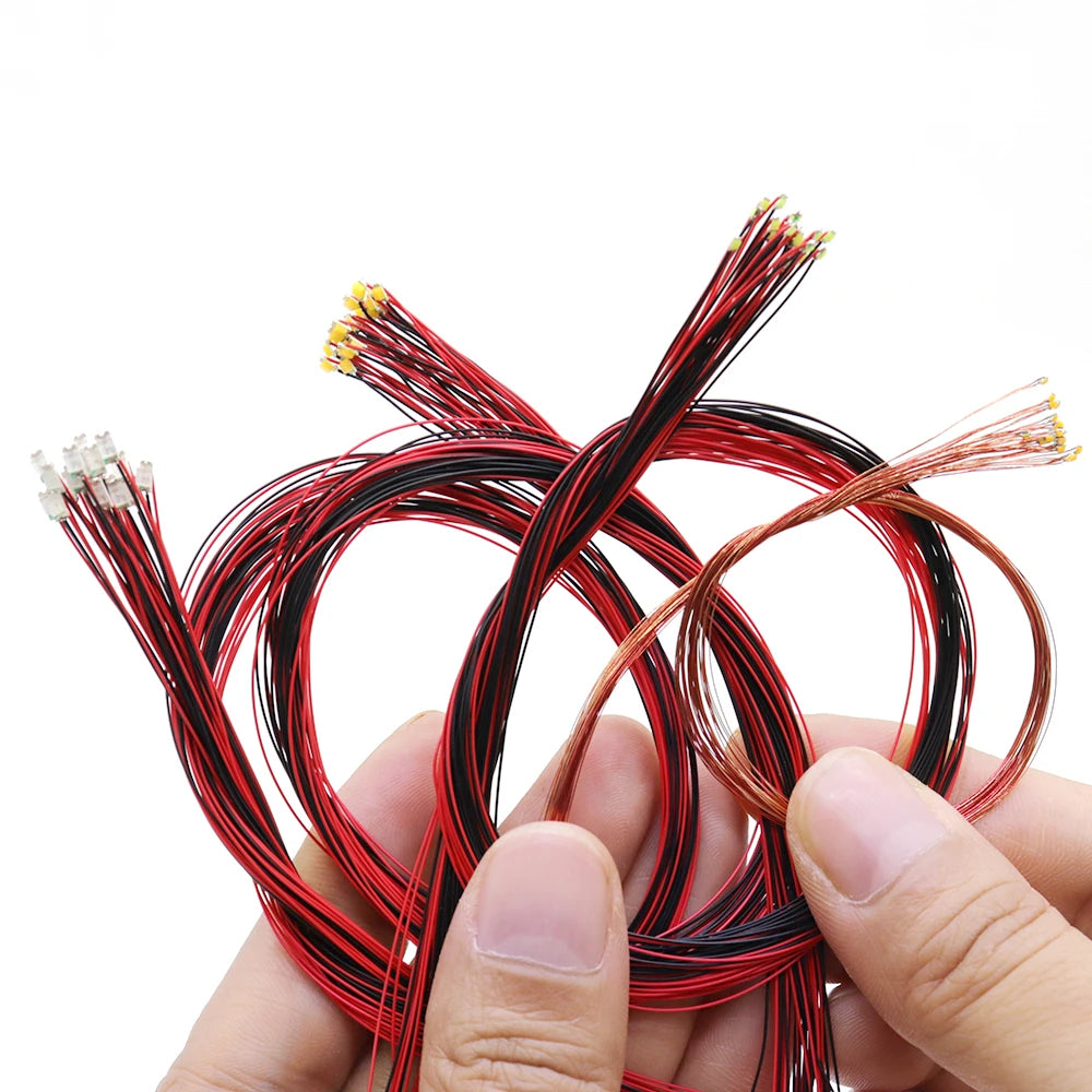 10pcs 3V led micro litz lights for Model train Diorama house Kits DIY Pre-soldered Micro Litz Modeling Cars/Robots