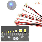 Wired Led SMD 1206 3V Led Lamp Models Train Pre-soldered Micro Litz For Train Railway Landscape Lighting
