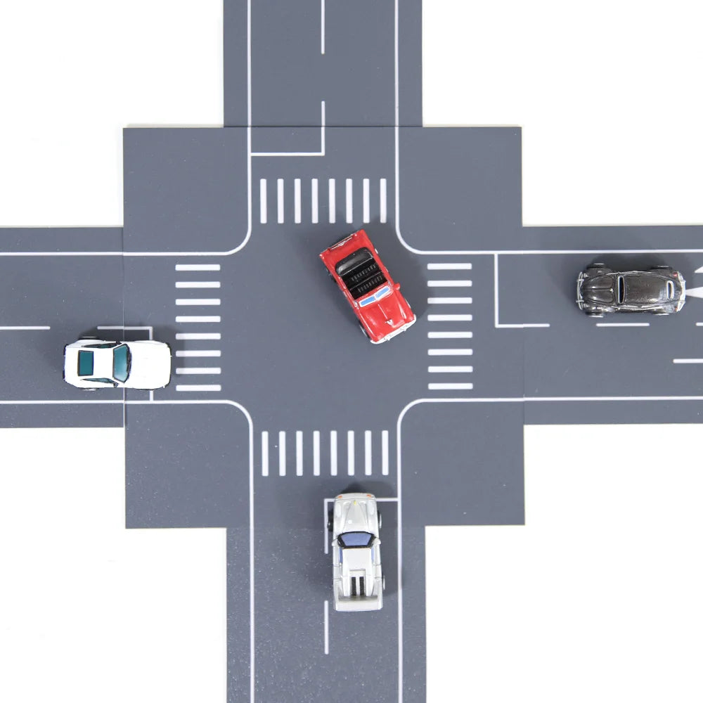 N Scale 1:144 Road Highway Road Scene Rigid Plastic Sand Table Model Building Layout