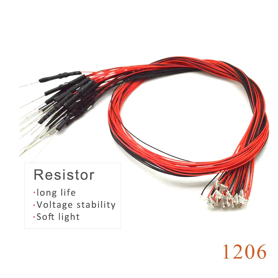Wired Led SMD 1206 3V Led Lamp Models Train Pre-soldered Micro Litz For Train Railway Landscape Lighting