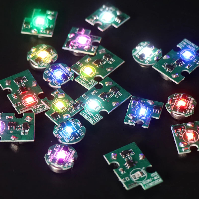 3pcs LED Magnetron Switch Lighting Chip Animation Hand To Do Plus Light Model Toys Wireless LAMP