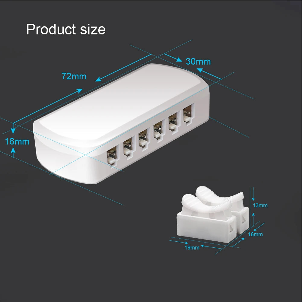 Port Sharing Box With 12pcs Port 2510 Male Plugs For LED Lighting Model Train Railway Connection DIY Model Making