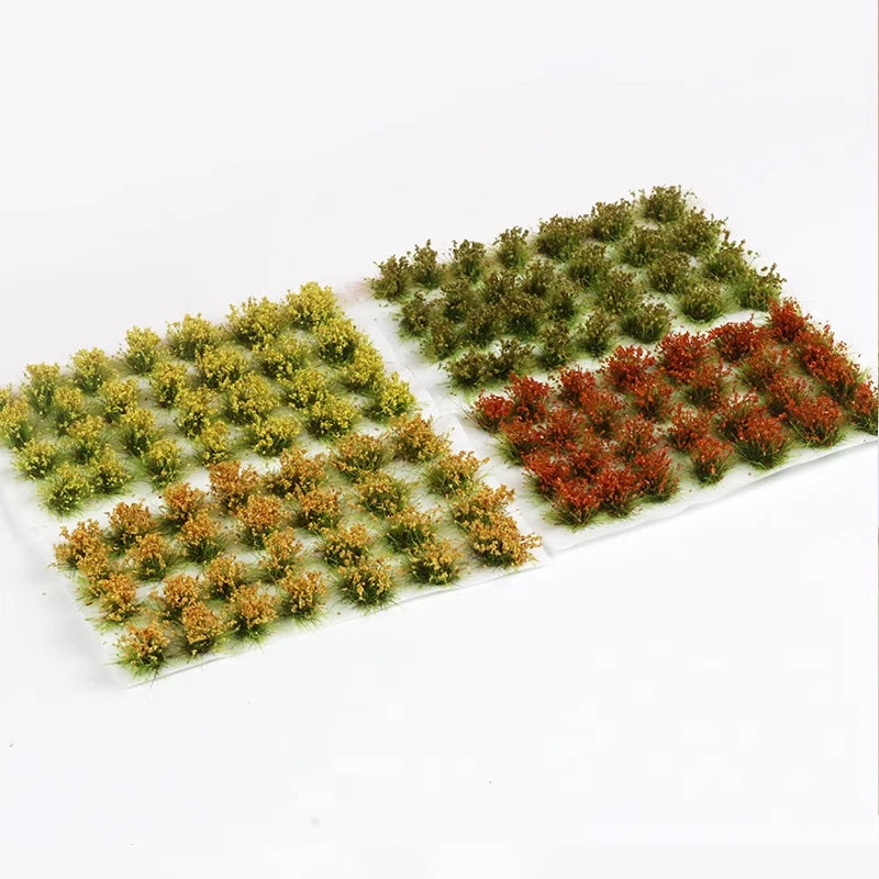 HO N Scale Miniature Flower Cluster Grass Plant Toys Diy Model Making Military Scenery Wargame Railway Train Layout for Diorama