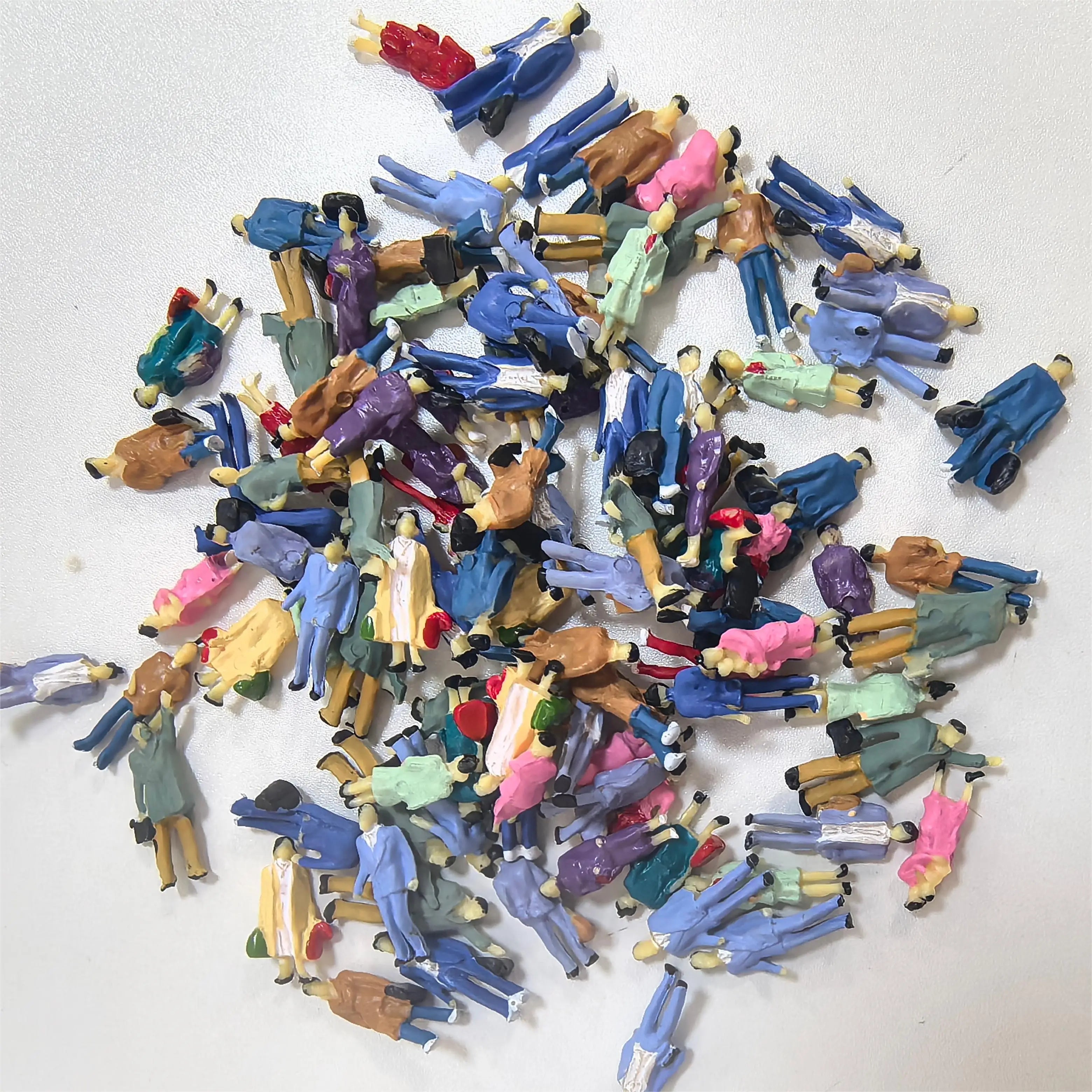 24pcs HO Scale Model Train Railway street People Miniature Model figures Passenger For Architectural Building Landscape railway