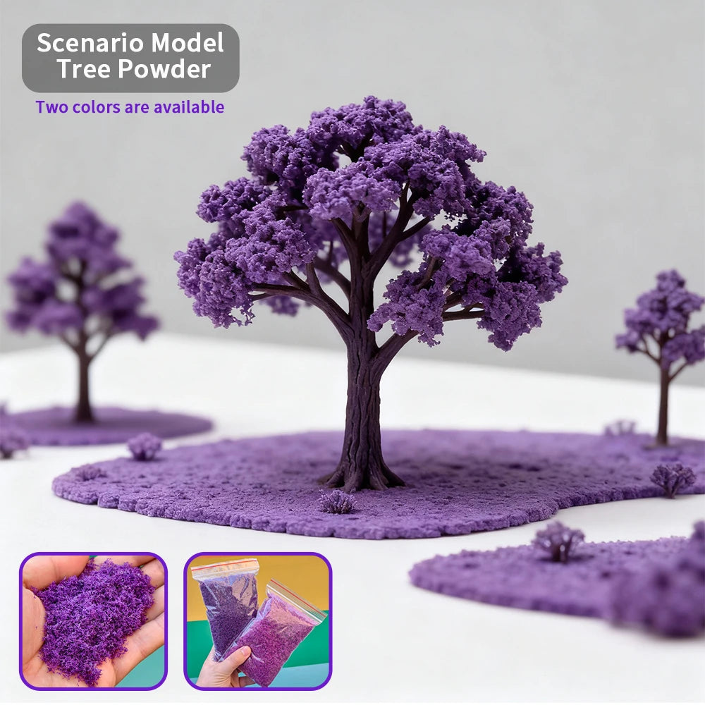 Modeling Articial Tree Powder Tree Foliage for Model Making Trees/Diy Crafts/Micro Landscape/Garden Decoration/Diorama 30g /bag