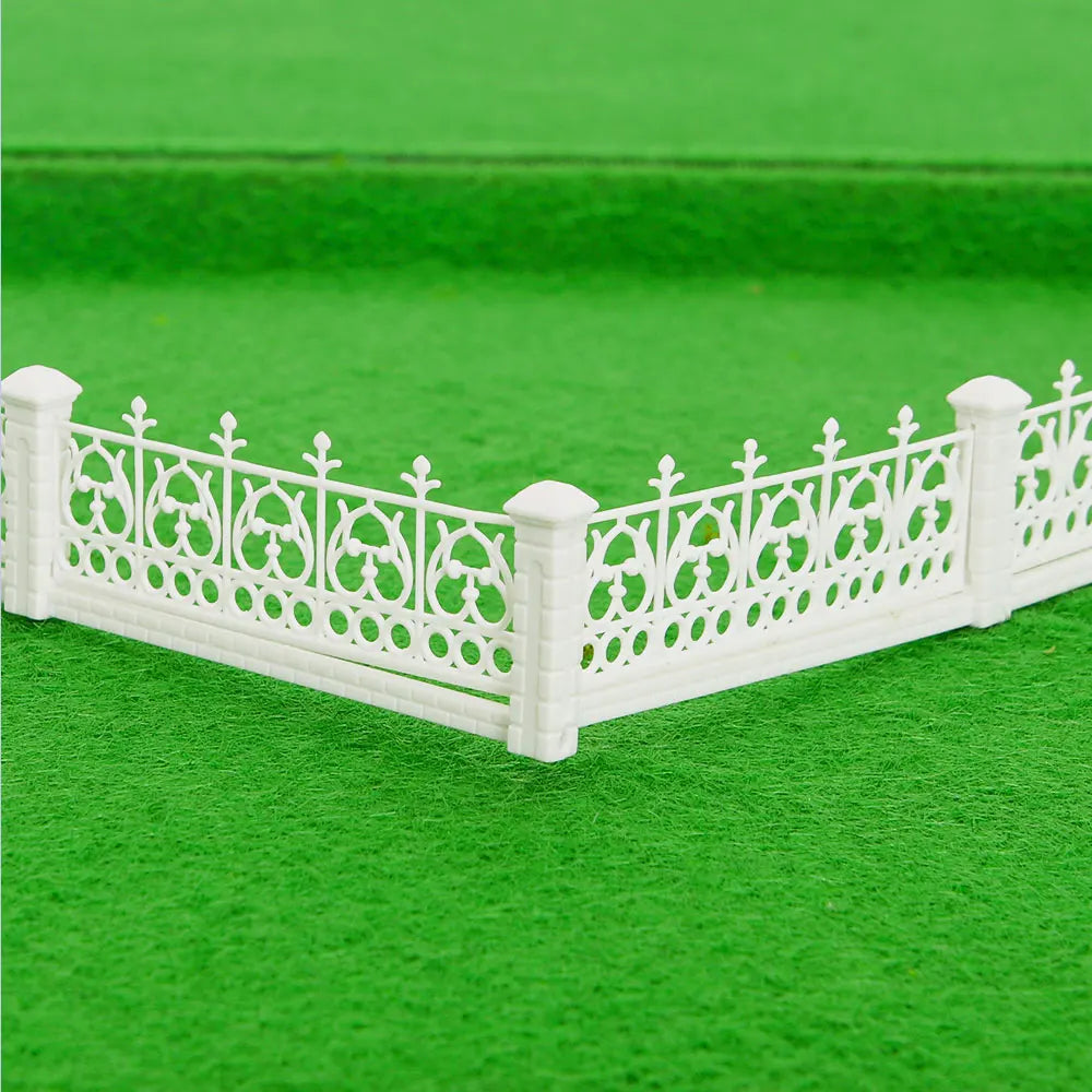 Scale Model 1:100-200 Miniature Yard Railing Garden Fence For Diy Dioramas Garden Ho Train  Railway Scene Layout Material
