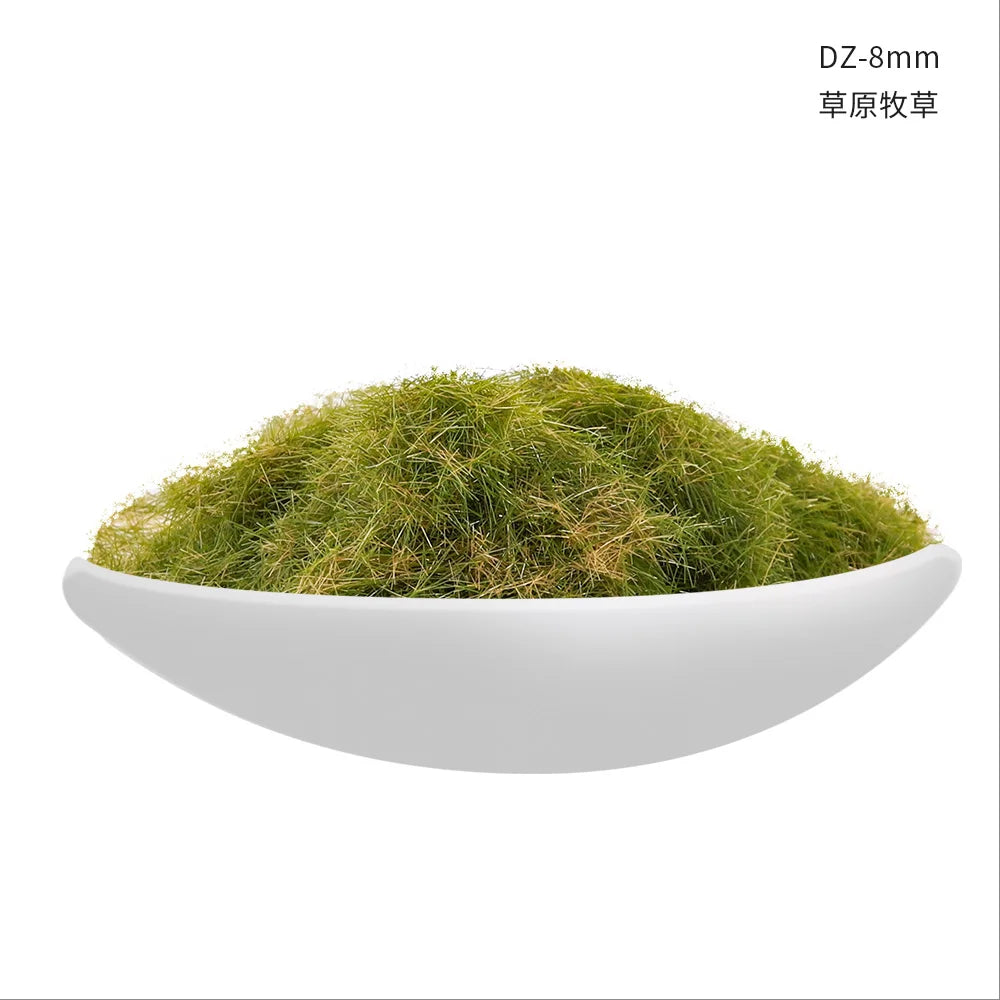 8MM Mini Static Grass Flock Powder  For Railway Artificial Terrain Lawn  Wargame Landscape Scenery Diorama Accessories