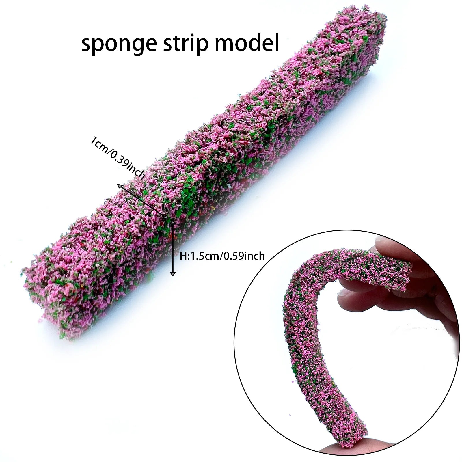 Micro Miniature Shrub Strip Grass Diy Sand Table Miniature Model Kits For Making Outdoor Fence Mini Shrub Strips Green Plants Si