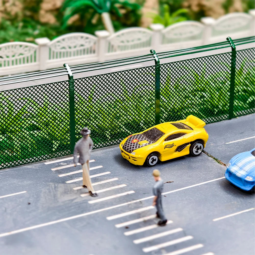 1:87 Railway Train Protective Fence Miniature Copper Guardrail for HO Scale Diy Model Making/Sandtable Landscape/Diorama 1pc