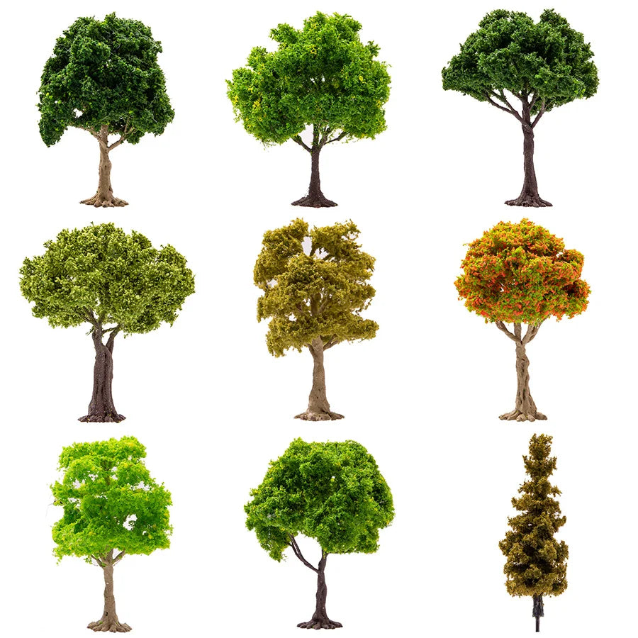Height 10-15cm Model Tree Miniature Wire Trees Toys DIY Model Making Railway Train/Architecture Building Materials for Diorama