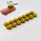DIY Miniature Colorful Flower Cluster Flower Vegetation Groups Static Grass Tufts for Train LandscapeScenery Military Layout