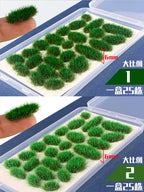Miniature Grass Tufts Model Military Scene Materials Railway Train Layout Architecture Building Landscape or Diy Model Making