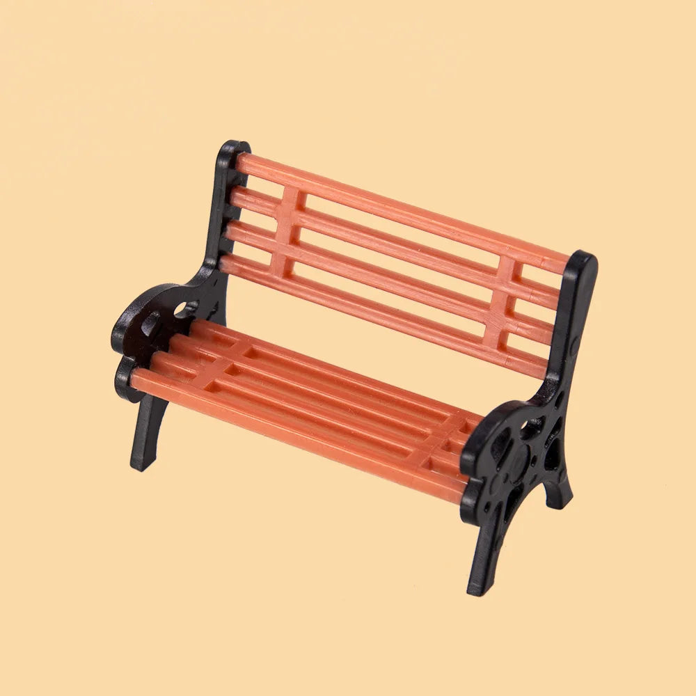HO N O Scale ABS Plastic Model Chair Park Seat For Garden /Railway/Railroad/Train Layout/Toy DIY