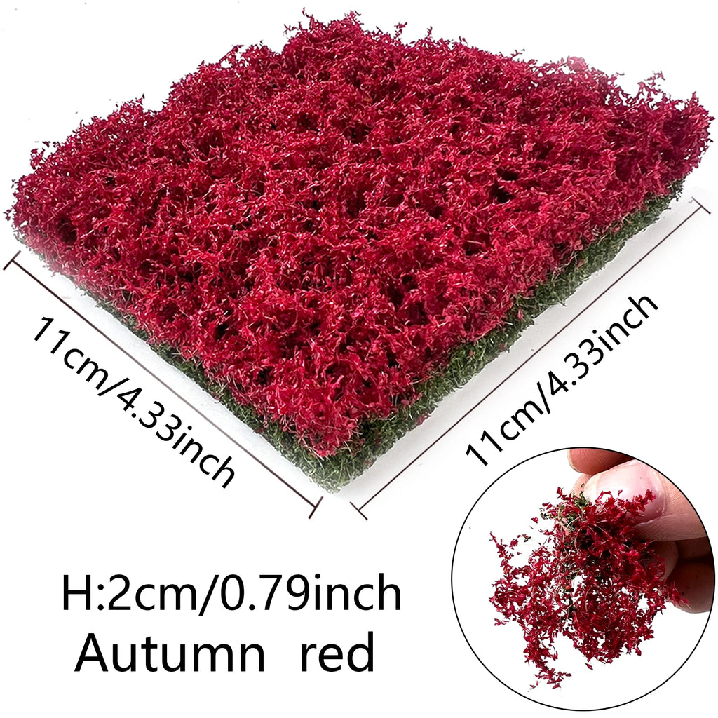 2CM Miniature Bushes Hand-Tearabled Realistic Shrubs for DIY Model Making Scenery, Railway Train Layouts, Wargame & Diorama 1Box