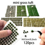 Miniature Model Grass Tufts 5mm/8mm – Static Grass for Dioramas, Model Railway Scenery & Wargaming Terrain