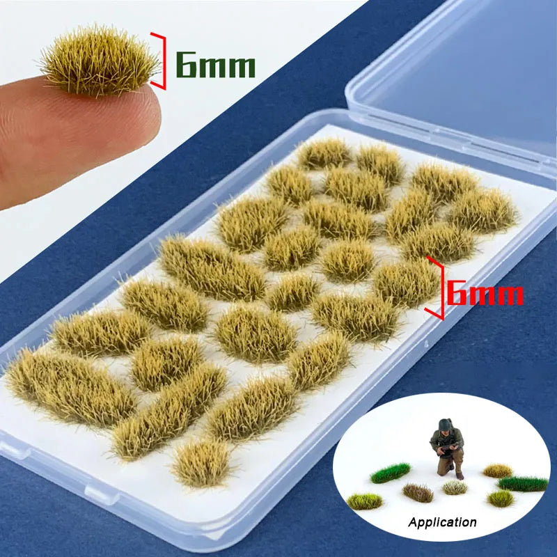 Miniature Grass Tufts Model Military Scene Materials Railway Train Layout Architecture Building Landscape or Diy Model Making