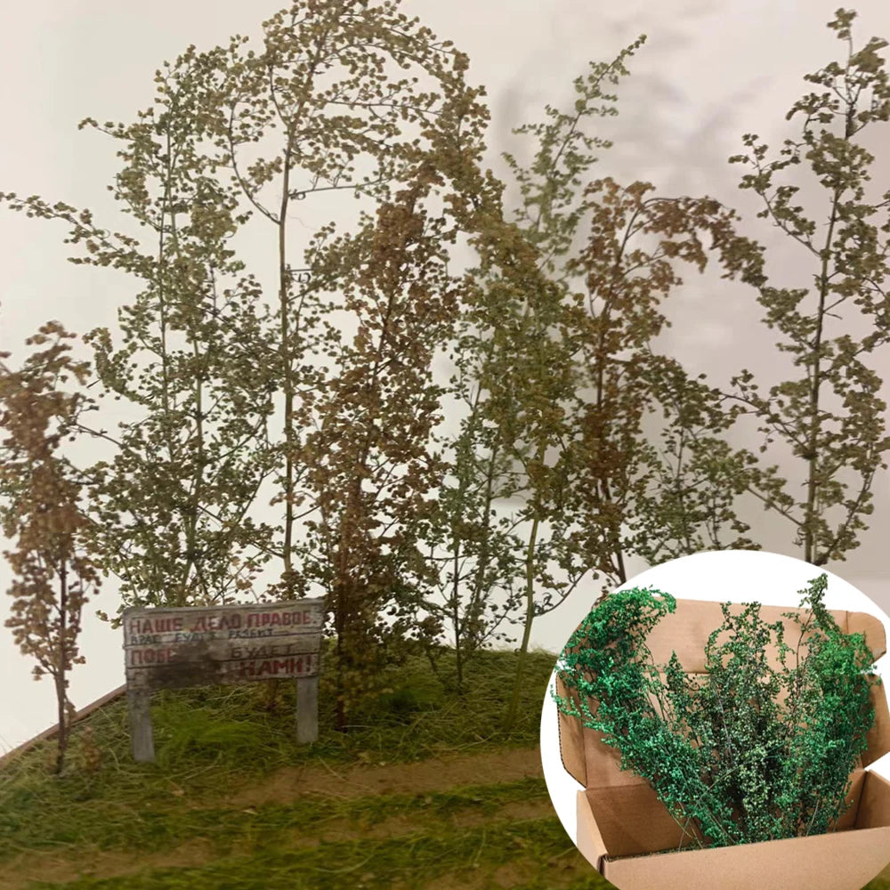 Diorama Supplies Miniature Military Vegetation Simulation Terrain Bush Plants for Diy Model Making/Landscape/Railway Layout 1box