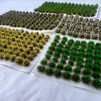 Miniature Model Grass Tufts 5mm/8mm – Static Grass for Dioramas, Model Railway Scenery & Wargaming Terrain