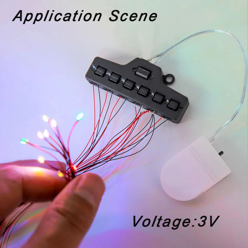 10pcs 3V led micro litz lights for Model train Diorama house Kits DIY Pre-soldered Micro Litz Modeling Cars/Robots