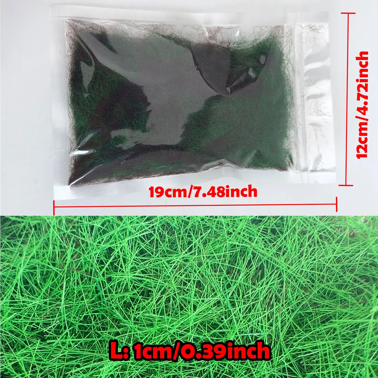 8MM Mini Static Grass Flock Powder  For Railway Artificial Terrain Lawn  Wargame Landscape Scenery Diorama Accessories