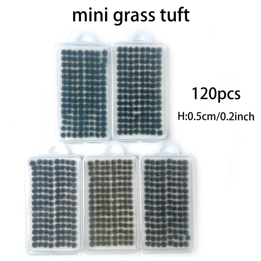 Miniature Model Grass Tufts 5mm/8mm – Static Grass for Dioramas, Model Railway Scenery & Wargaming Terrain