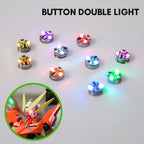 3pcs Double Led Lamp Model Key Button Wireless Light Diy Model Making Toys for Cars/Robots/Decoration/Diorama With Battery